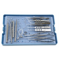 Juego de Instrumentos de Microcirugía para Cataratas de Acero Inoxidable de 21 Piezas con Caja de Esterilización, Venta Caliente de Fábrica con Certificación CE