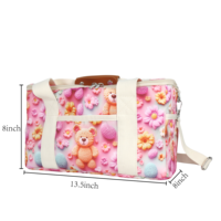 Sacs isothermes en nylon tendance, capacité 15L, pour le déjeuner et les aliments, avec fermeture éclair, résistants à l'eau, écologiques, pour les voyages