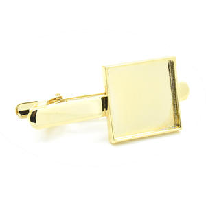 Pince à cravate personnalisée bricolage pince à cravate smoking plateau carré blanc bijoux tendance épingle à cravate en <span class=keywords><strong>laiton</strong></span> <span class=keywords><strong>pierre</strong></span> principale pour costume formel chemise cadeau - Product Image 6
