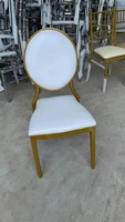 Chaise de mariage en acier doré pour banquet, chaise de fête en métal, chaise de trône – Vente chaude, prix abordable, vente en gros