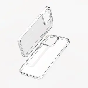 New Luxury Clear Anti Yellow Bayer Mobile Phone Case For Iphone 15 14 13 Pro Max Custom Shockproof Transparent Cover Phone Case