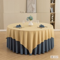 Linge de table en polyester blanc uni pour hôtels et restaurants, vente en gros du fabricant, 108 pouces, rond, pour mariage