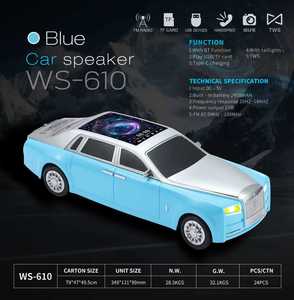 WS-610 NEW Classic Rolls <strong>Design</strong> 2400mAh 15W Outdoor Portable Mini Blue Tooth TWS Car <strong>Design</strong> Wireless RGB U <strong>Disk</strong> TF LED Speaker - Product Image 4