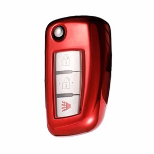 Étui de clé de voiture Huanyue très vendu pour Nissan Qashqai, Bluebird et Sylphy 2019 : Boutons transparents avec finition noire - Product Image 2