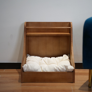 Meubles de luxe en bois massif pour animaux de compagnie style <span class=keywords><strong>danois</strong></span> maltais chat chien chenil lit extérieur à la mode motif Animal cage transporteur pour cadeau - Product Image 1
