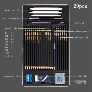 NYONI N8136-29 crayon à dessin personnalisé en bois naturel, Art professionnel Standard - Product Image 4