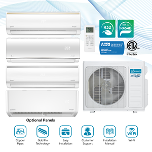 Aires Acondicionados Mini Split de Gas de Fábrica, R454b/r32, 9000-36000 BTU, Calefacción y Refrigeración, Clase de Eficiencia Energética Smart Energy Star, Z-max Zero - Product Image 4