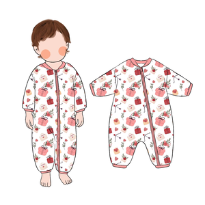 Romper Bayi Bahan Bambu Berkualitas Tinggi, Lembut, Bernapas, Model Boutique, Dapat Diubah Menjadi Piyama, Resleting 2 Arah untuk Anak-Anak - Product Image 2