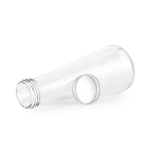Botella de bebida de leche de café de vidrio de 300ml de forma cónica vacía con tapa de aluminio - Product Image 6