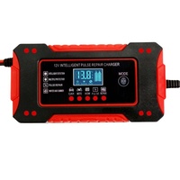 Chargeur de batterie de voiture intelligent portable 12V avec protection contre les surcharges, les surtensions et les températures excessives, sortie 12V/6A pour moto et voiture
