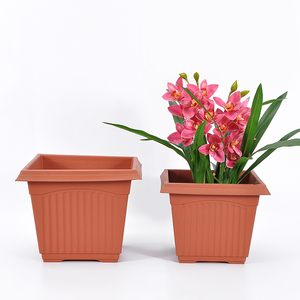 Yicai-<span class=keywords><strong>maceta</strong></span> de plástico para vegetales, <span class=keywords><strong>maceta</strong></span> de jardín verde usado con flores/planta verde de mesa, Color Otoño, venta directa de fábrica - Product Image 1