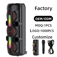 Altavoz Inalámbrico ABS-8301, HiFi Estéreo, Bajos Profundos, Sincronización TWS, Logotipo Personalizado de Fábrica, Entrega en 7 Días, Nombre BT Personalizado, Fiesta al Aire Libre