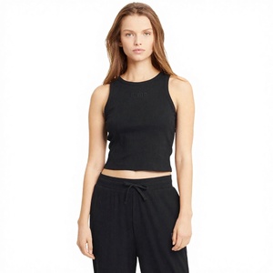 Nuevo Chaleco Deportivo Corto y Transpirable para Mujer, Ajustado, Estilo Racer, Casual, Básico, con Cuello Redondo - Product Image 4