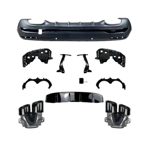 Diffusore Posteriore GLA45 con Punte Argento e Nere per BENZ <span class=keywords><strong>GLA</strong></span> H247 AMG 2020-2026, Paraurti <span class=keywords><strong>Auto</strong></span> GLA35 - Product Image 3