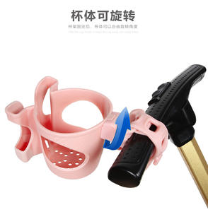 <span class=keywords><strong>Porte</strong></span>-gobelet de cage de bouteille d'eau de vélo avec la rotation 360 pour le guidon de poussette de vélo de montagne ou de bébé - Product Image 6