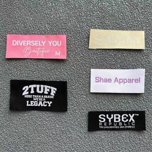 Étiquettes personnalisées de créateur avec logo, étiquettes volantes, étiquettes tissées pour vêtements et grandes marques pour vêtements, faible MOQ - Product Image 6