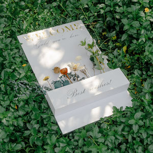 Segno di benvenuto di nozze in PVC sfondo di fidanzamento scatola di fiori disposizione guida segno semplice lettera 3D - Product Image 4