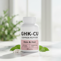 Capsules de peptides de cuivre GHK-Cu, meilleur prix, capsules de peptides de cuivre bleu GHK-CU