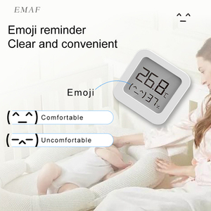 Chambre intérieure Mini Clean Reader Hygrothermographe Lcd Grand écran Moniteur à chiffres Compteur Hygromètre Capteur <span class=keywords><strong>de</strong></span> température et d'humidité - Product Image 2
