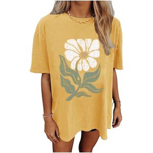 Camisetas gráficas informales para mujer, camisetas de gran tamaño, Camisetas básicas con estampado de letras, camisetas holgadas de manga corta - Product Image 5