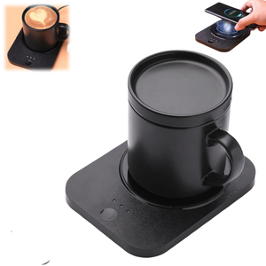Calentador de Tazas Eléctrico Inteligente Inalámbrico, Taza de Café Autocalentable USB, Calentador de Tazas con Cargador Inalámbrico - Product Image 1