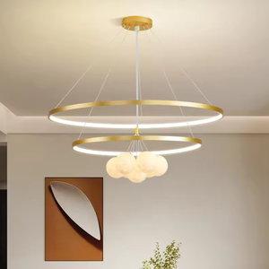 Zeal Lighting Nordic Designer Sala de estar Techo Luces colgantes LED Luces colgantes modernas Candelabros - Product Image 1