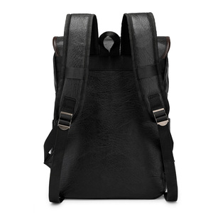 Sac à dos pour homme, tendance rétro, pour ordinateur portable, voyage, grande capacité, imperméable, en cuir - Product Image 3