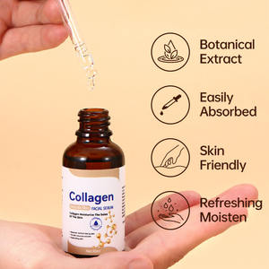 Venda quente De Colágeno Soro Orgânico Hidratante Restaurando Rugas Redução Whitening Colágeno Rosto Soro - Product Image 4
