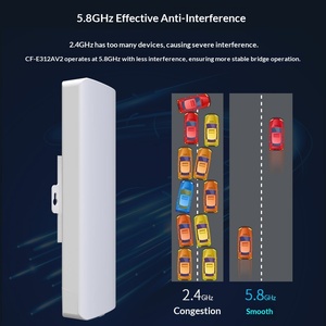 Comfast YF-WB-10FV2 Puente Inalámbrico para Exteriores de 10 km, 300 Mbps, 5.8G, <span class=keywords><strong>Qualcomm</strong></span> <span class=keywords><strong>Atheros</strong></span> AR9344, WiFi CPE AP POE/POE+, Base de Largo Alcance - Product Image 4