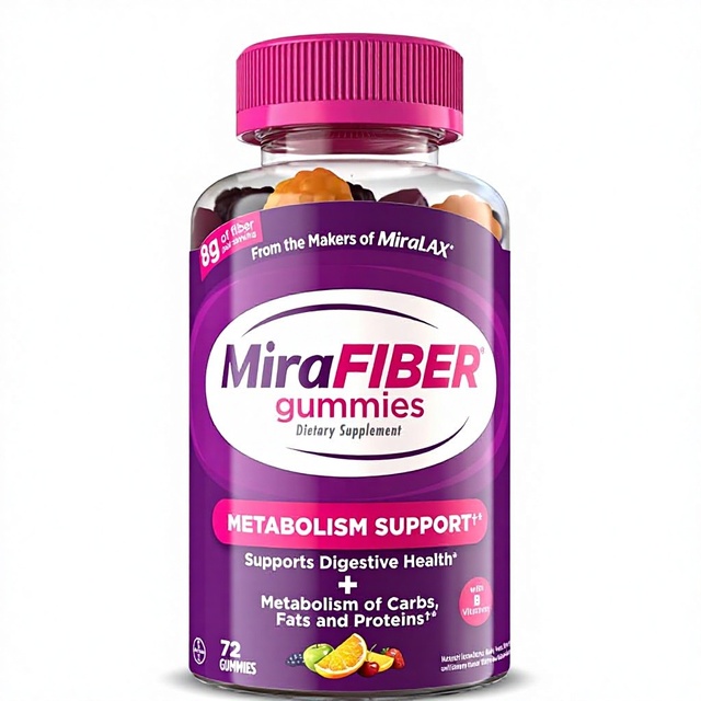 Daily Fiber Per Serving Support B Vitamins Health Men Women Prebiotic Fruity Bottle