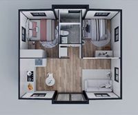 Villa de Luxe Préfabriquée Moderne Pliante à Double Aile de 20 Pieds pour Jardin, Bureau, Cabane, Maison Conteneur Extensible, Hôtel