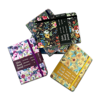 Carnet papier A6 en tissu à couverture rigide, journal imprimé