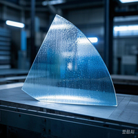 Verre de cintrage à chaud laminé à surface incurvée de forme irrégulière