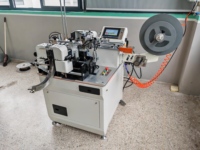 Équipement de découpe et de pliage d'étiquettes à ultrasons à haute vitesse JZ-2817CR, 230 pièces/min, styles de pliage multiples, découpe à chaud et à froid, pour usine textile