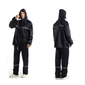 Alta calidad senderismo campamento poliéster Pu Eva impermeable hombres adultos impermeable con capucha doble manga fábrica <span class=keywords><strong>Outlet</strong></span> lluvia Poncho - Product Image 5