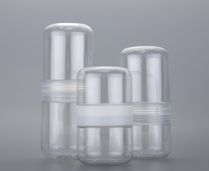 Frasco de plástico transparente para dulces creativos de doble cara para nueces, frijoles, alimentos, flor de té, sello hermético, cierre medio - Product Image 4