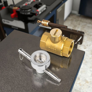 Shanghai Lianggong 1 pouce DN20 manuel haute température chauffage robinet à boisseau sphérique antivol serrure magnétique 4/<span class=keywords><strong>6</strong></span> Points compteur d'eau en cuivre - Product Image 3