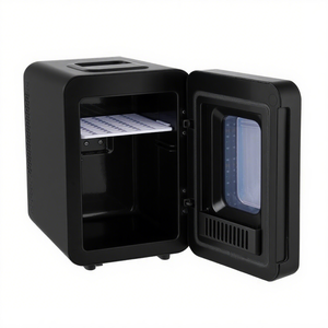 EVERCOOL Mini réfrigérateur thermoélectrique portable en plastique de 4 L, <span class=keywords><strong>1</strong></span> <span class=keywords><strong>porte</strong></span>, faible bruit, utilisation pour les soins de la peau, camping-car, voiture, maison, hôtel - Product Image 3