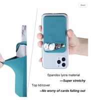 Logo personnalisé de haute qualité porte-carte Rfid en tissu élastique porte-carte de téléphone portable pour tous les Smartphones et étuis