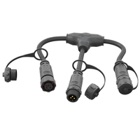 Câblage étanche pour éclairage LED en bande, solution de raccordement mâle-femelle, faisceau de câblage de type T M12, connecteur LED, faisceau de câblage OEM ODM