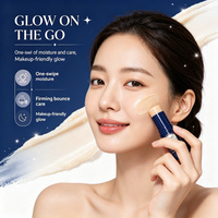Stick Baume Hydratant et Raffermissant Portable Effet Bonne Mine pour le Visage, Compatible Maquillage, Marque Blanche, Produits Coréens pour la Peau