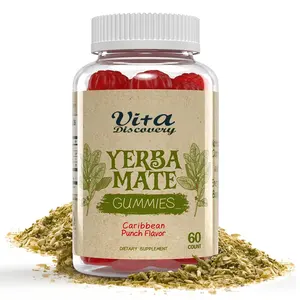 Yerba Mate gummies พลังธรรมชาติทั้งหมดและความคมชัดการส่งเสริมการเสริมเหงือก