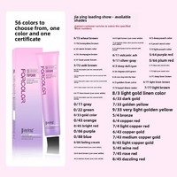 Crème colorante pour cheveux semi-permanente de qualité supérieure JiaYing - Douce pour les cheveux, faible teneur en ammoniaque, sans décoloration nécessaire, couvre les cheveux gris, utilisation à domicile