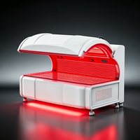 Lit de luminothérapie LED professionnel 633nm 810nm 850nm 940nm avec double commande centralisée pour usage commercial