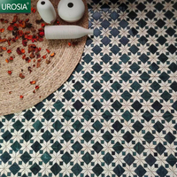 Carreaux en marbre naturel de conception personnalisée Décoration de motifs en mosaïque pour le sol et les murs Parquet de haute qualité