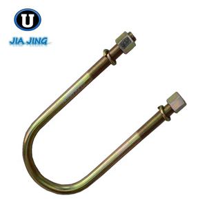 สลักเกลียวชุบสังกะสี ยึดแบบตัวยู สลักเกลียวเหล็ก M10-M36 คุณภาพสูง ตัวยึดแบบตัวยู ตัวหนีบเสาเข็ม ตัวยึดแบบตัวยู - Product Image 6