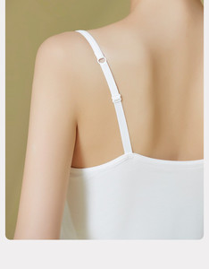 Vêtements de nuit pour femmes Slip chemise de nuit O cou sans manches sangle robe de sommeil <span class=keywords><strong>nuisette</strong></span> robe de pyjama doux bambou chemise de nuit - Product Image 4