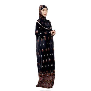 New Dubai <b>Kaftan</b> Style Robe Breathable Polyester <b>Plus</b> <b>Size</b> Long Sleeve Women's Islamic Clothing Wholesale Fashion - Product Image 1