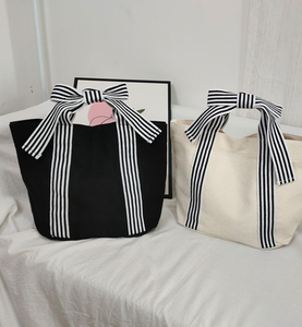 Bolsa de lona de algodón grueso, duradera, reutilizable, portátil, de color personalizado, para compras y viajes. - Product Image 2