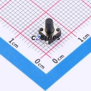TS-1109S-C-H Tactile Switch SMD-4P,4.5x4.5mm Switch Single Pole Single Throw Round Button 2.6N Vertical Mount - Product Image 1